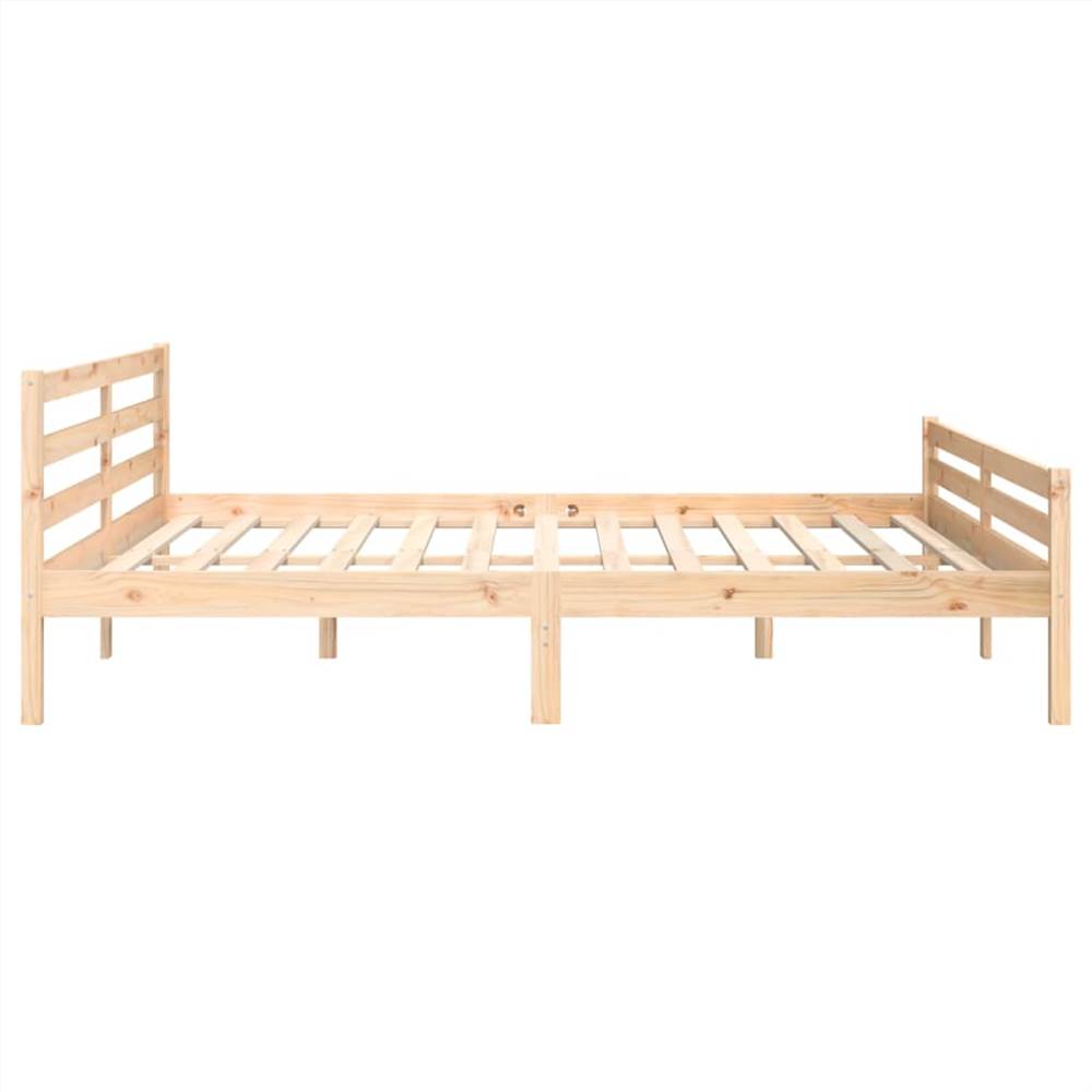 Bed Frame Solid Wood 180x200 cm 6FT Super King