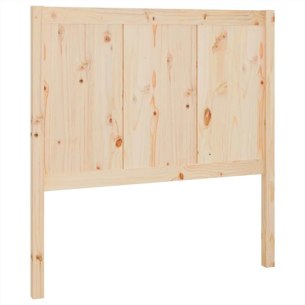 Bed Headboard 95.5x4x100 cm Solid Pine Wood