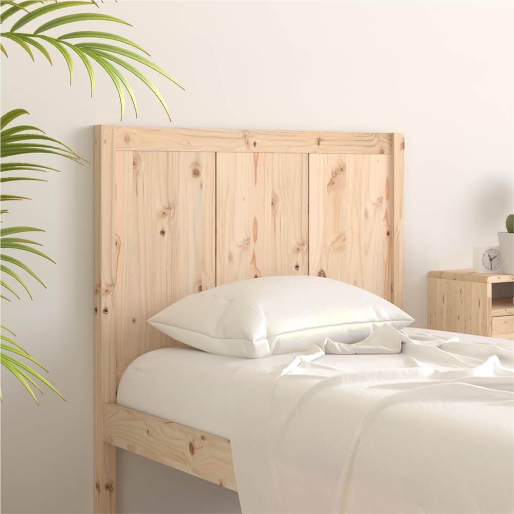 Bed Headboard 95.5x4x100 cm Solid Pine Wood