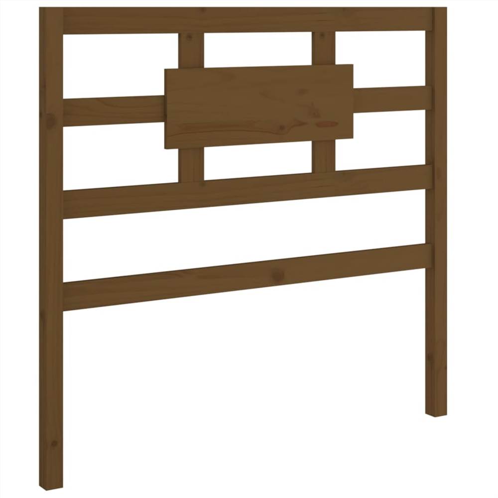Bed Headboard Honey Brown 80.5x4x100 cm Solid Wood Pine