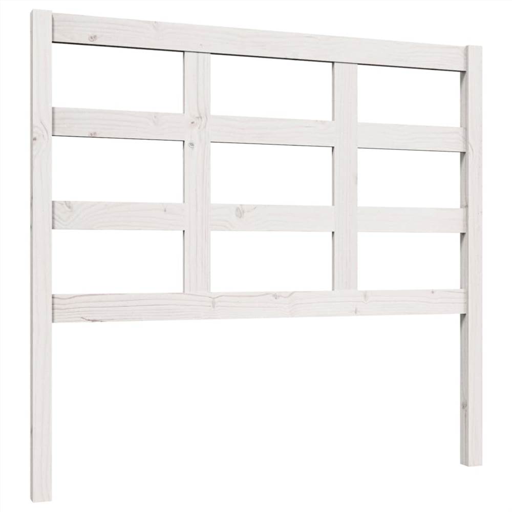 Bed Headboard White 105.5x4x100 cm Solid Wood Pine