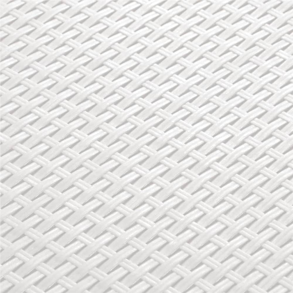 Garden Storage Box 60x54x41 cm PP Rattan White