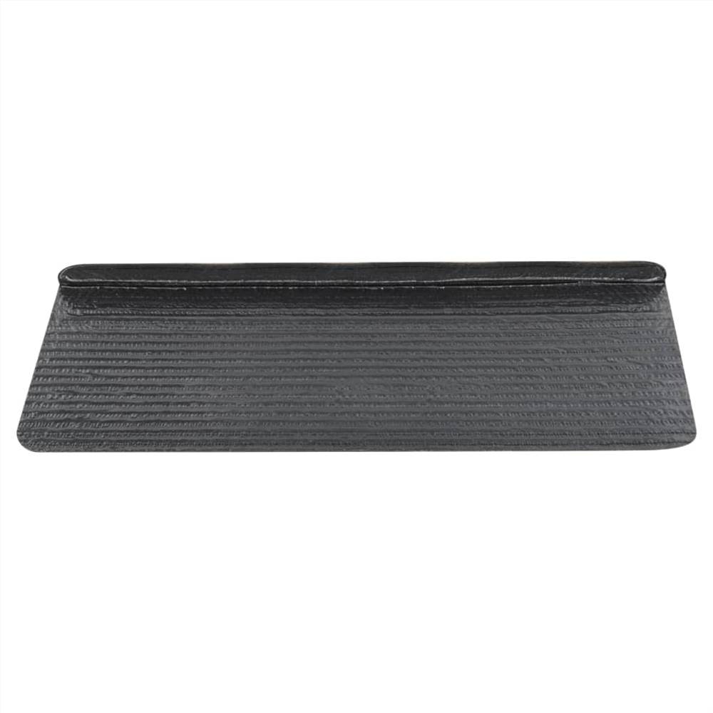 Self-adhesive Stair Mats 15 pcs 65x28 cm Anthracite