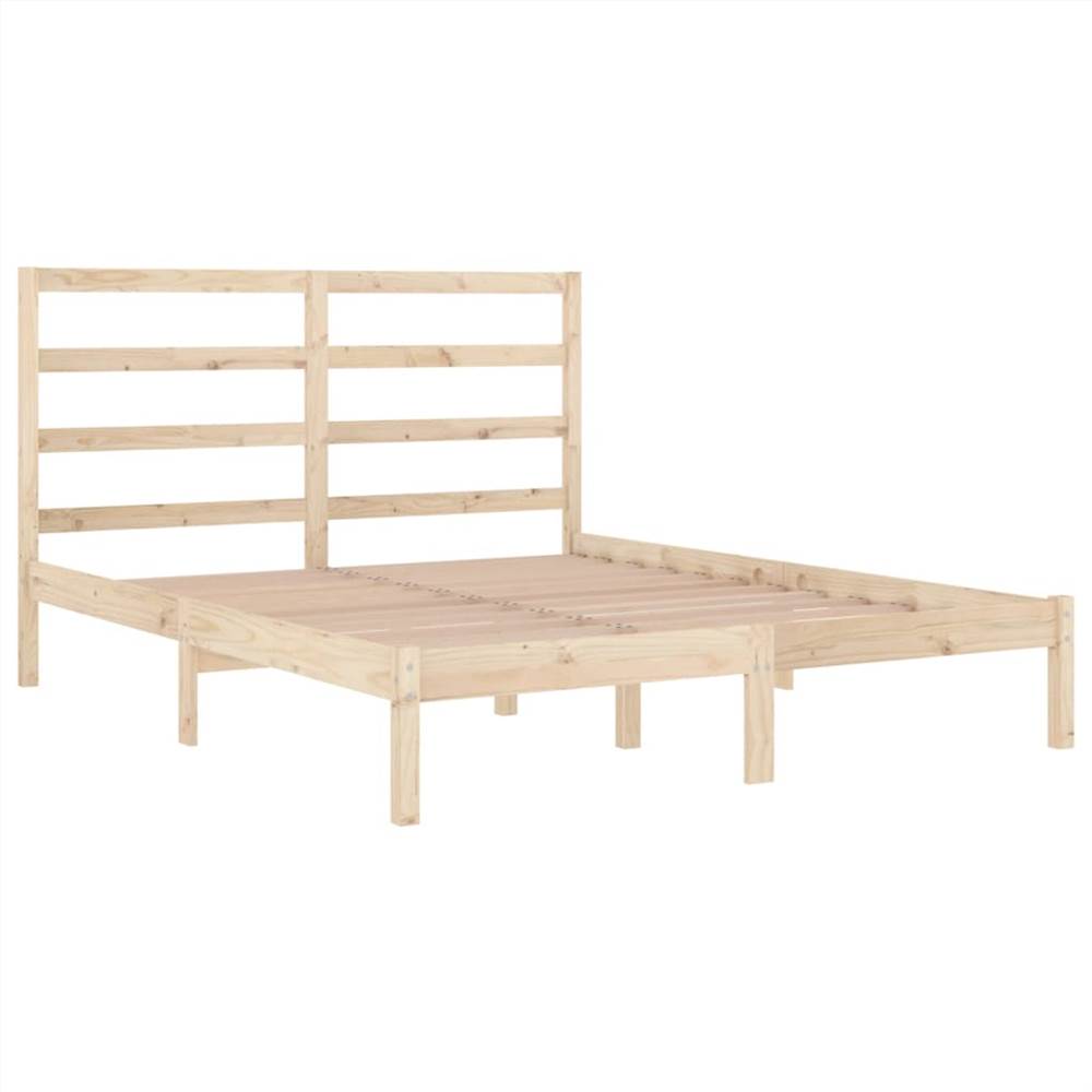 Bed Frame Solid Wood 135x190 cm 4FT6 Double