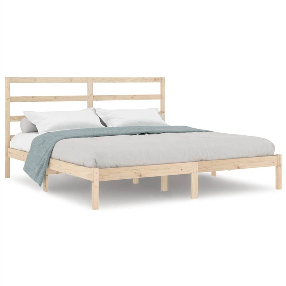 Bed Frame Solid Wood 180x200 cm 6FT Super King