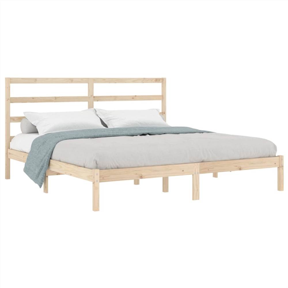 Bed Frame Solid Wood 180x200 cm 6FT Super King