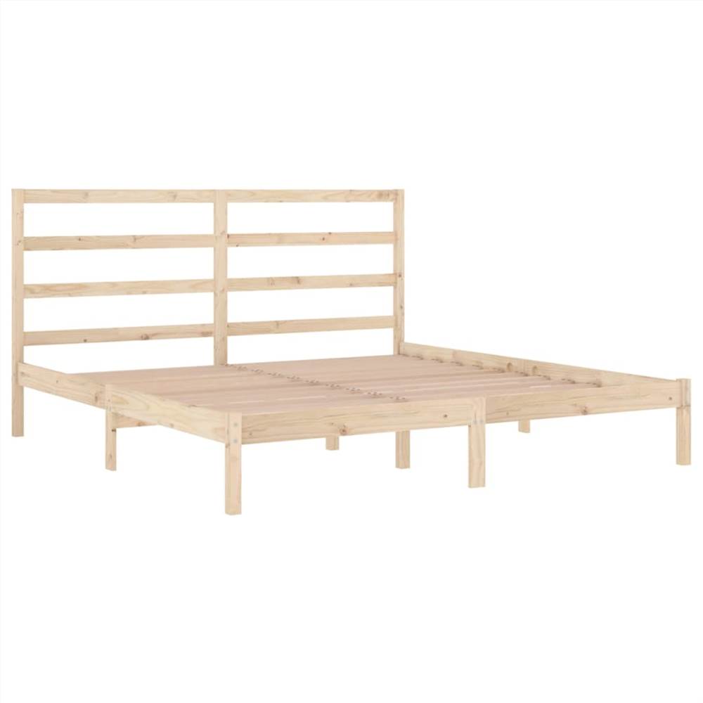 Bed Frame Solid Wood 180x200 cm 6FT Super King