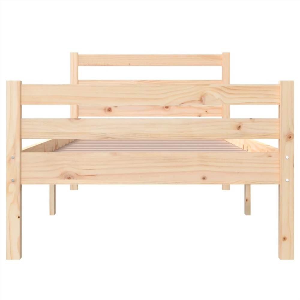 Bed Frame Solid Wood 90x200 cm