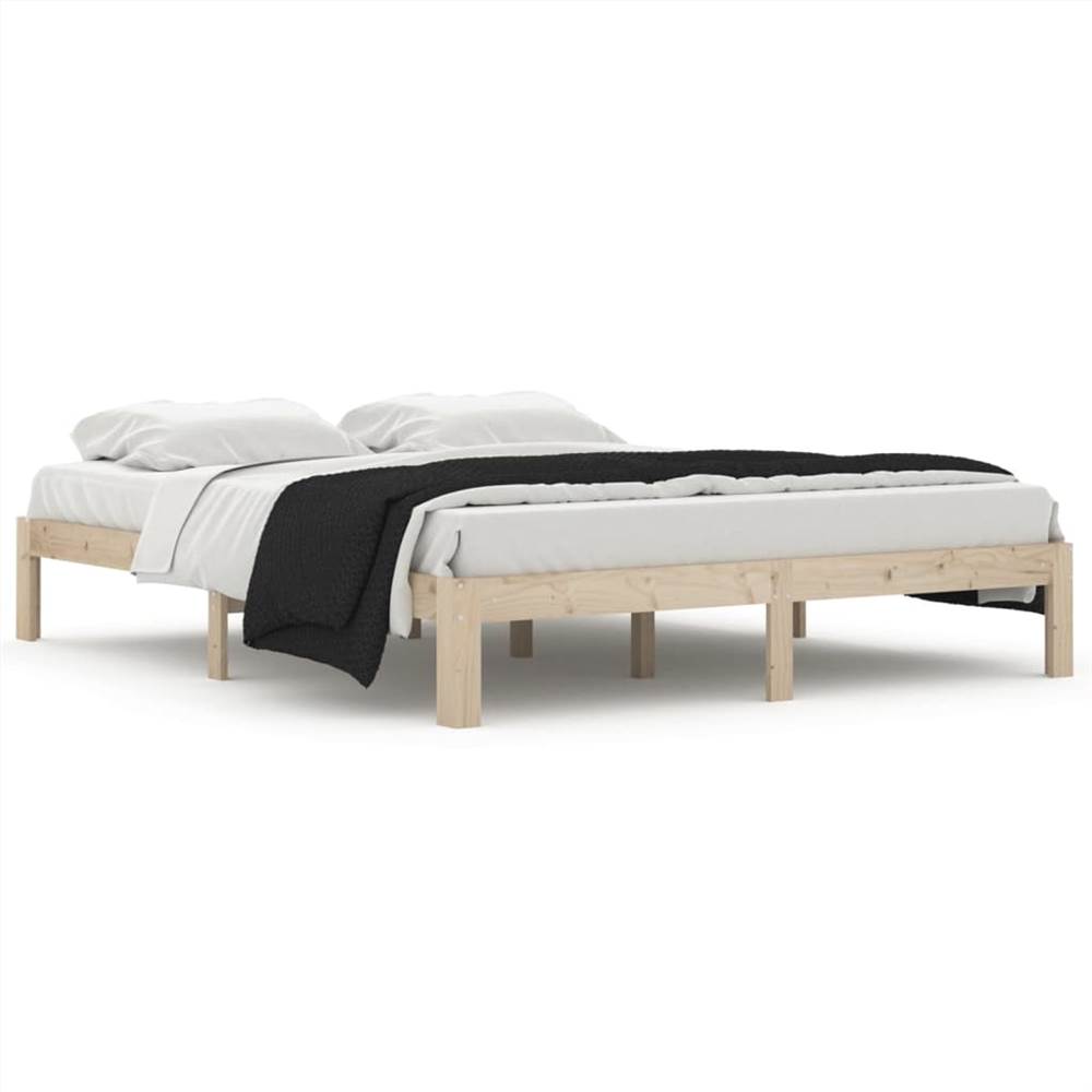 Bed Frame Solid Wood Pine 160x200 cm
