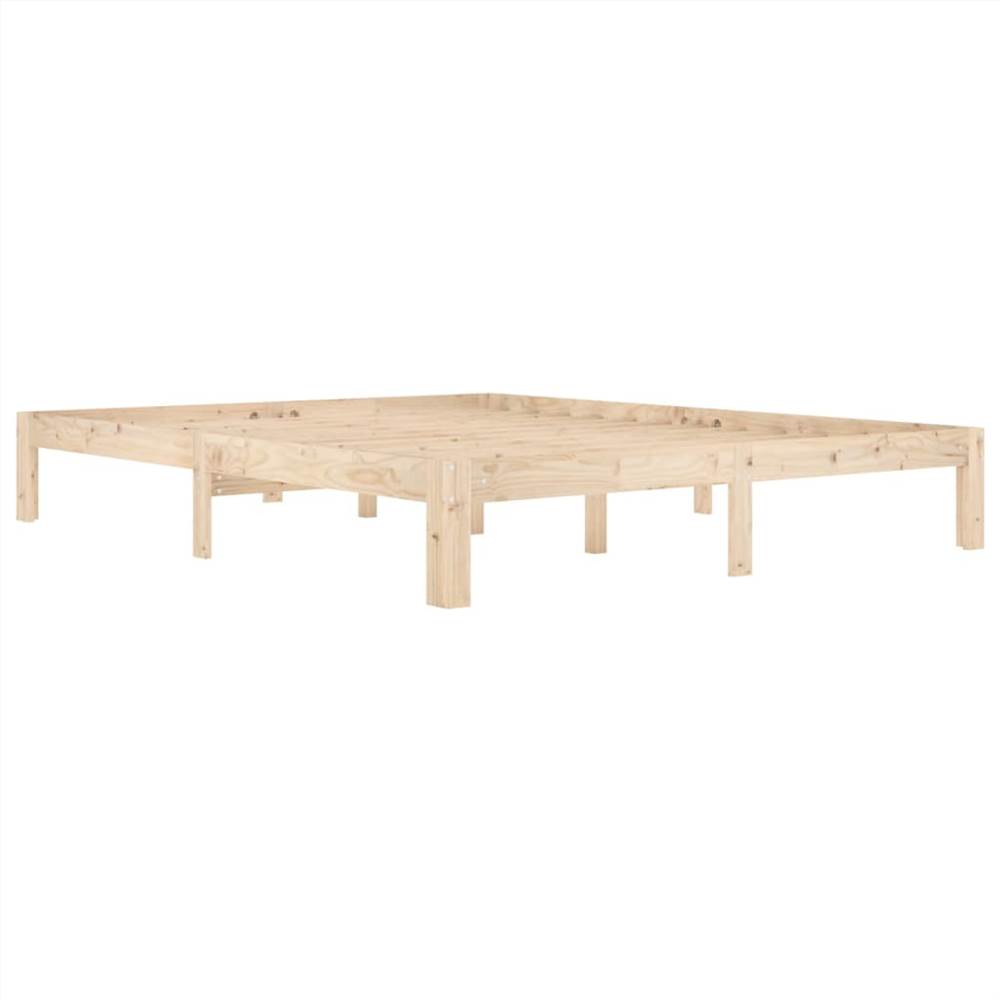 Bed Frame Solid Wood Pine 160x200 cm
