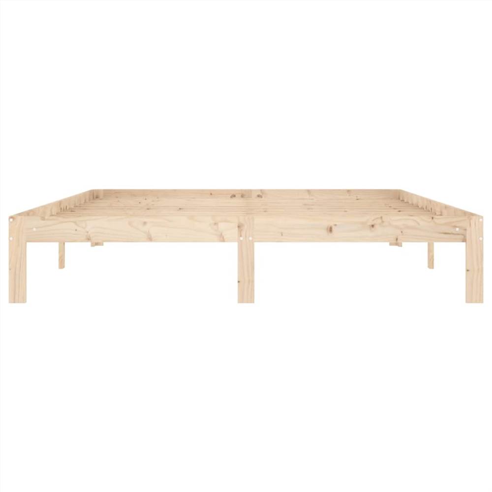 Bed Frame Solid Wood Pine 160x200 cm