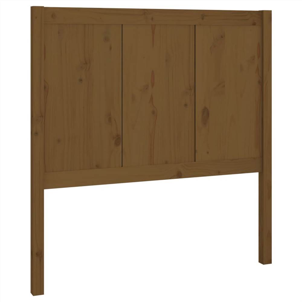 Bed Headboard Honey Brown 105.5x4x100 cm Solid Pine Wood