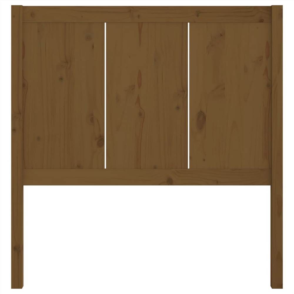 Bed Headboard Honey Brown 105.5x4x100 cm Solid Pine Wood