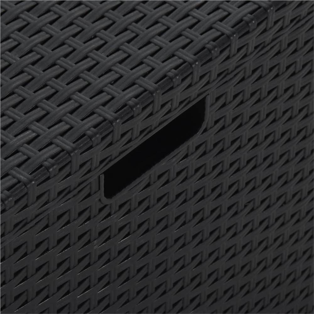 Garden Storage Box 60x54x41 cm PP Rattan Graphite