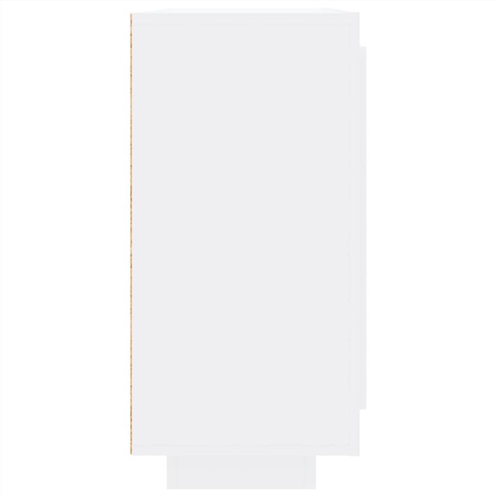 Sideboard High Gloss White 92x35x75 cm Engineered Wood