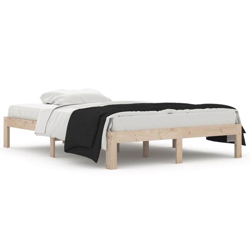 Bed Frame Solid Wood 140x200 cm 4FT6 Double