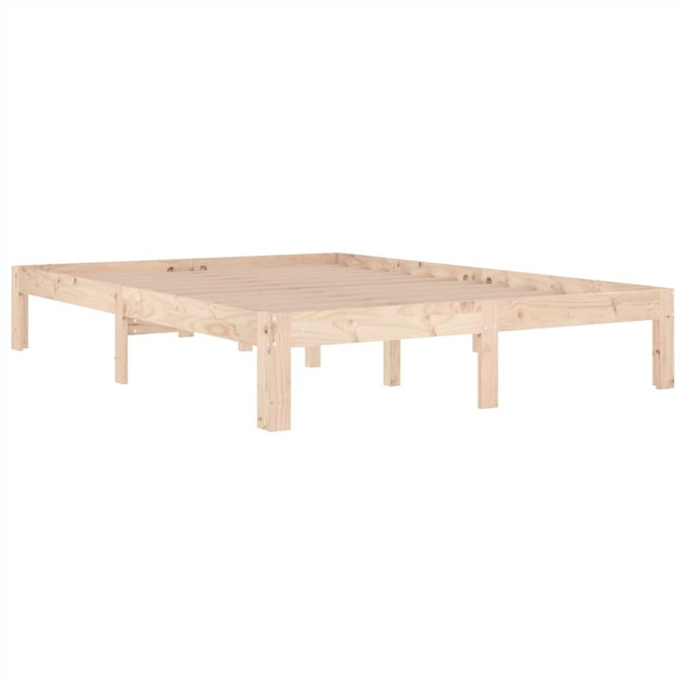 Bed Frame Solid Wood 140x200 cm 4FT6 Double