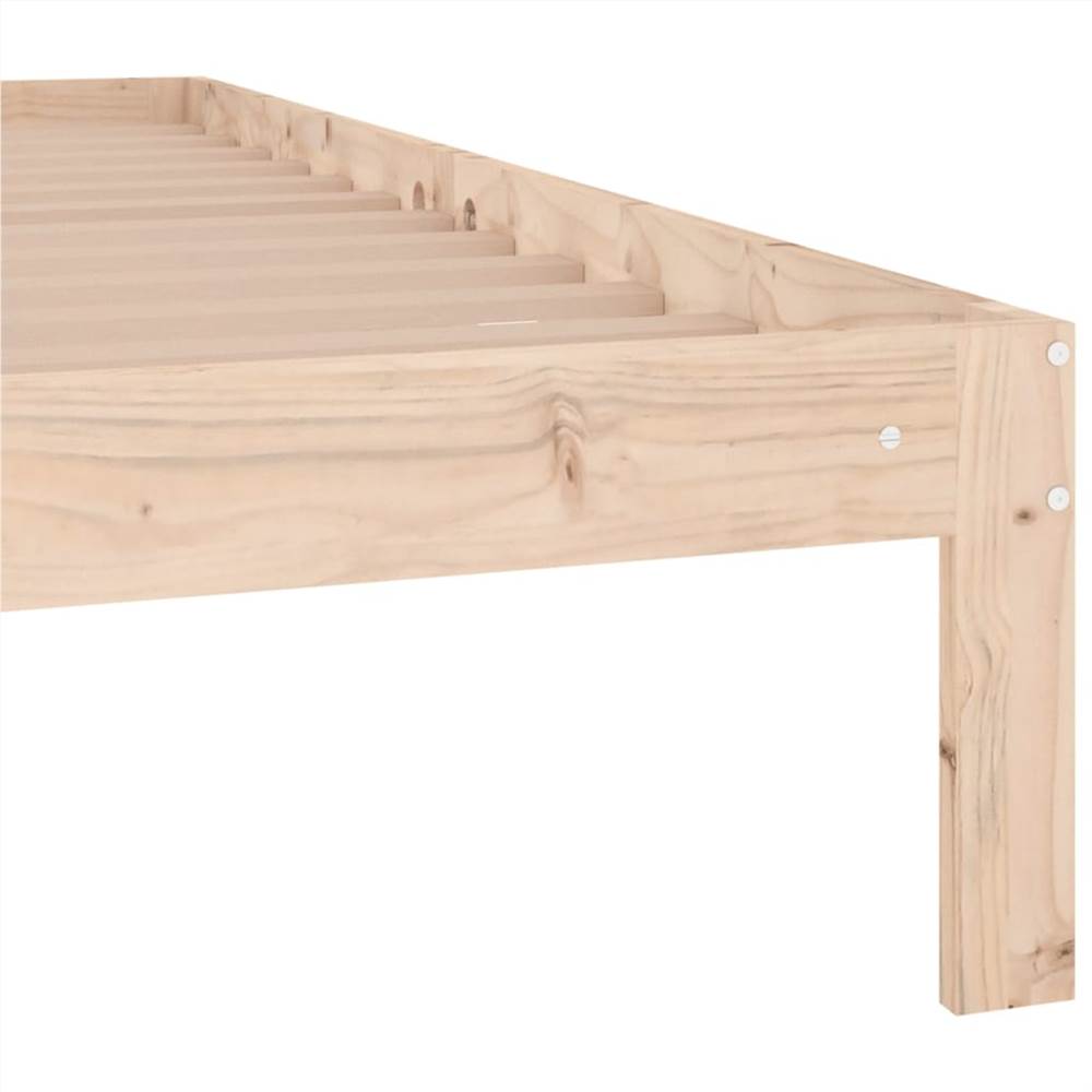 Bed Frame Solid Wood 140x200 cm 4FT6 Double