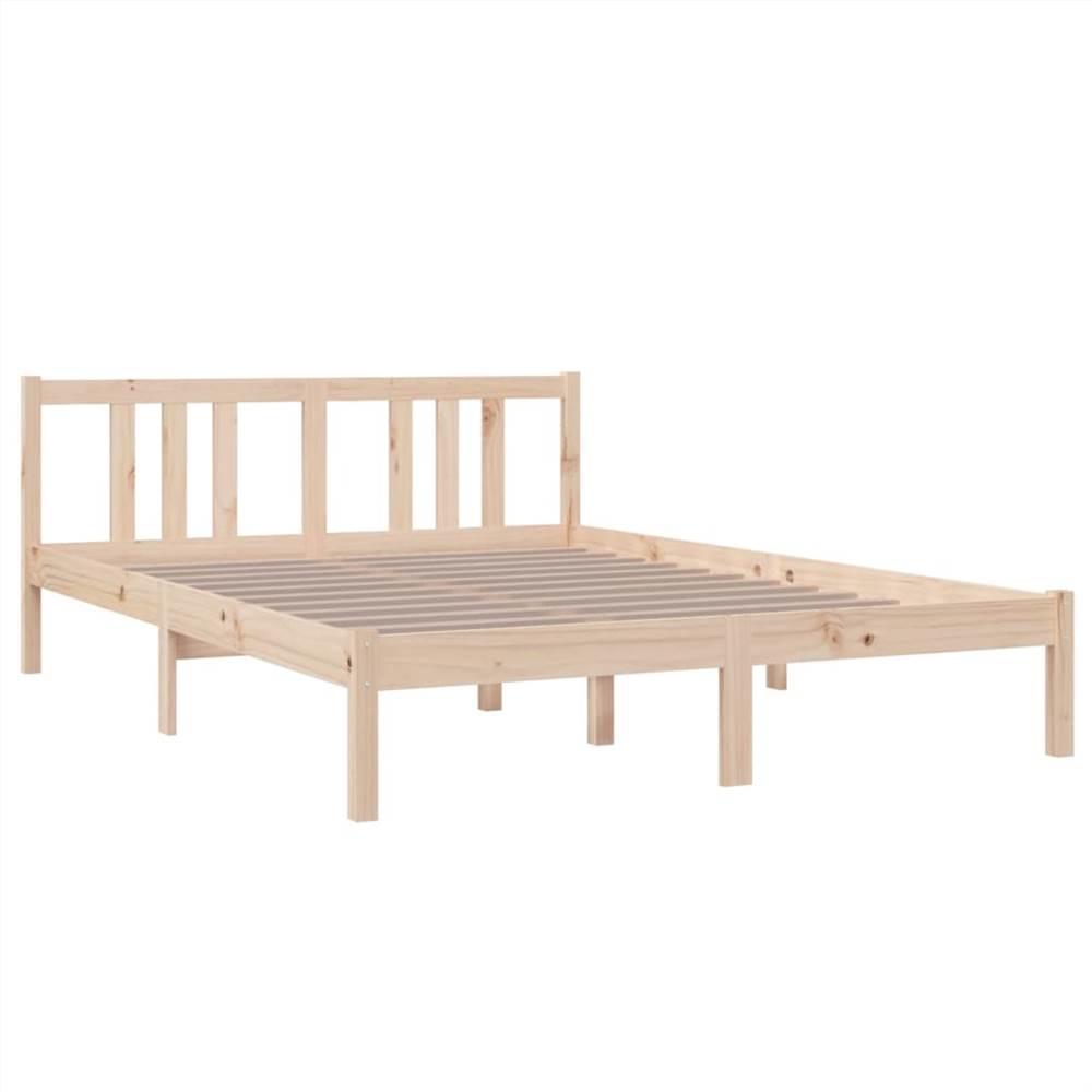 Bed Frame Solid Wood 140x200 cm