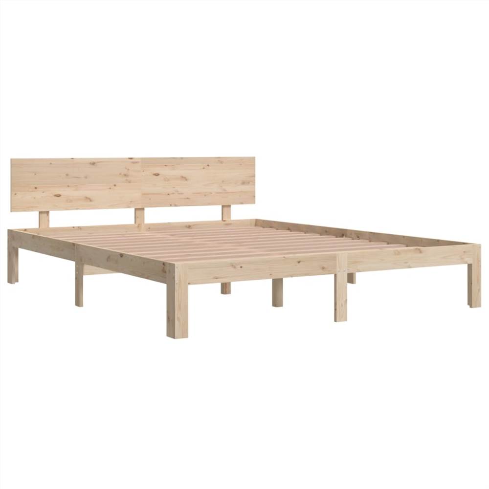 Bed Frame Solid Wood Pine 160x200 cm
