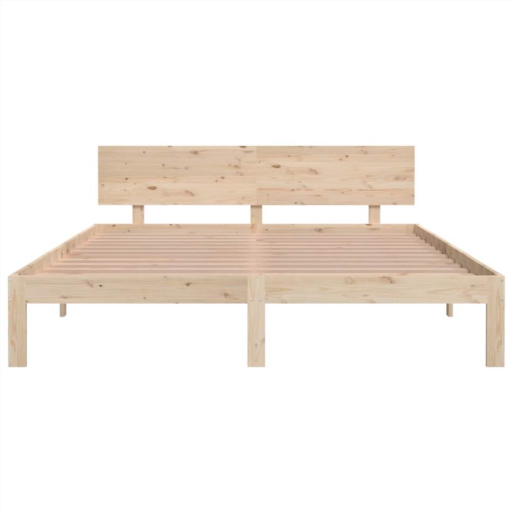 Bed Frame Solid Wood Pine 160x200 cm