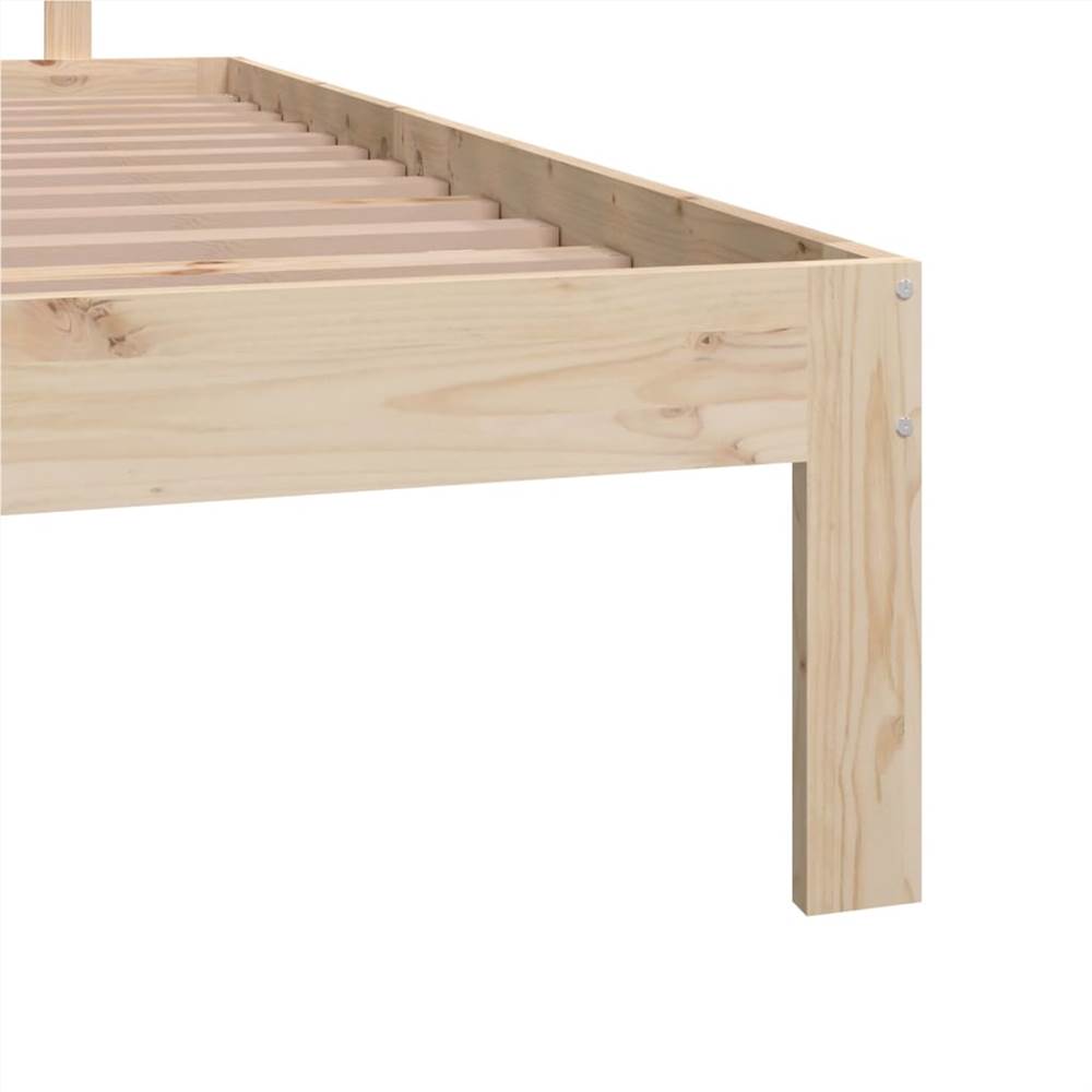 Bed Frame Solid Wood Pine 160x200 cm