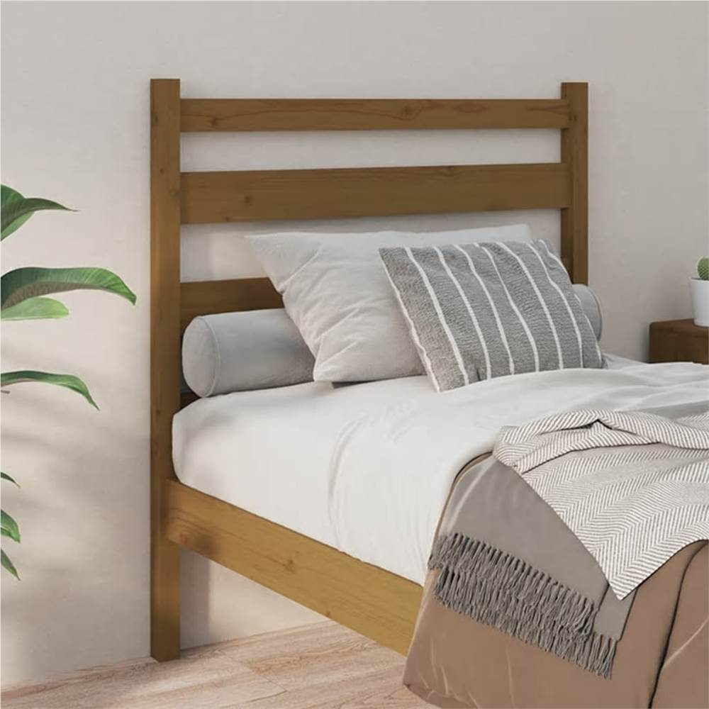 Bed Headboard Honey Brown 81x4x100 cm Solid Wood Pine