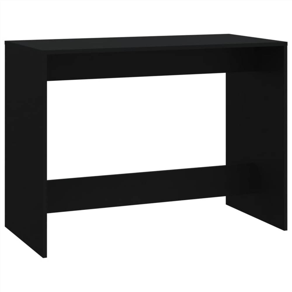 3 Piece Dining Set Black Chipboard