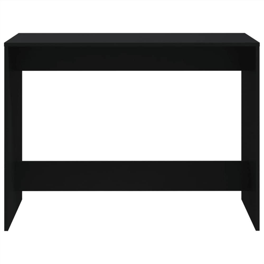 3 Piece Dining Set Black Chipboard