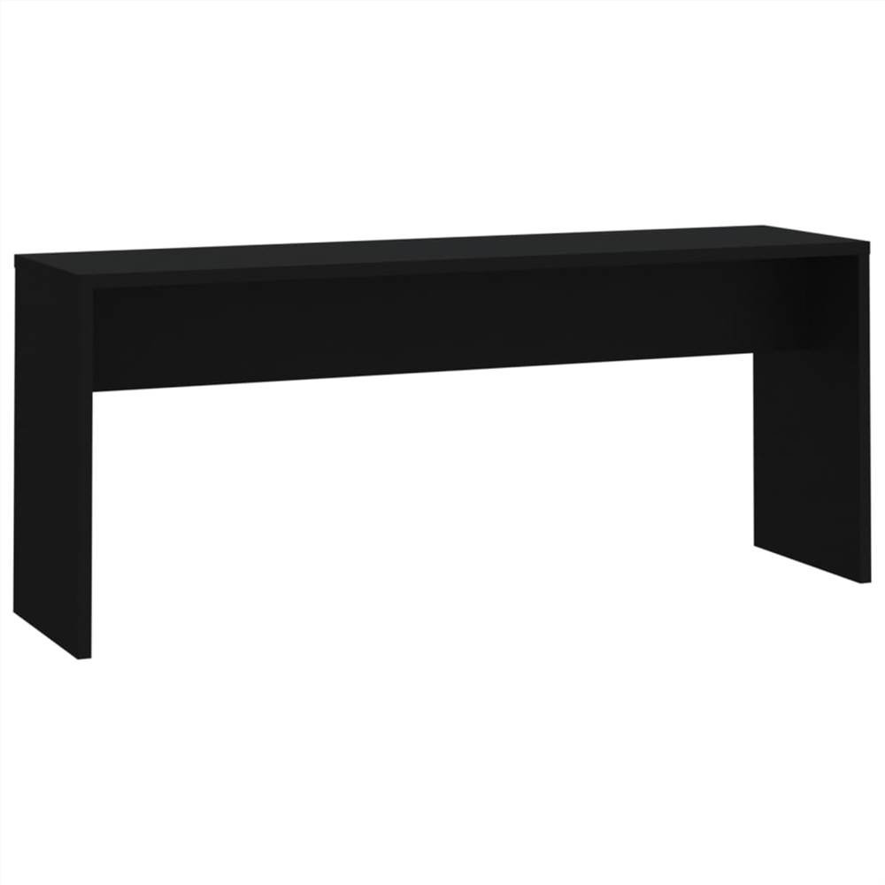 3 Piece Dining Set Black Chipboard