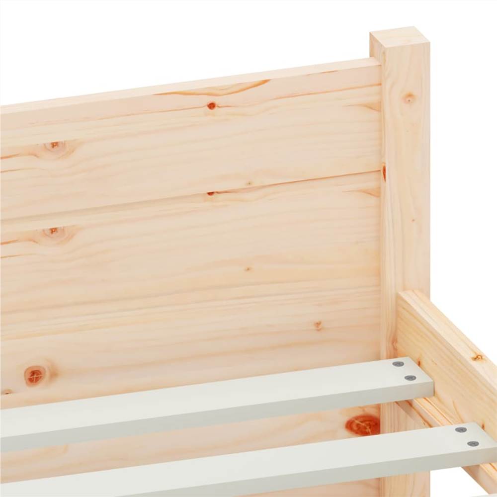 Bed Frame Solid Wood 140x190 cm