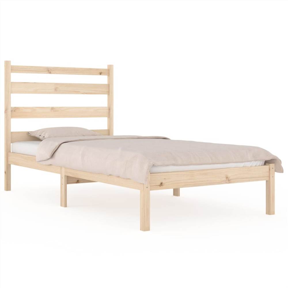 Bed Frame Solid Wood Pine 100x200 cm