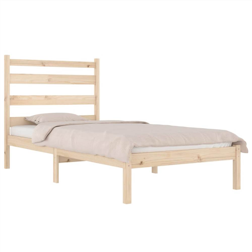 Bed Frame Solid Wood Pine 100x200 cm