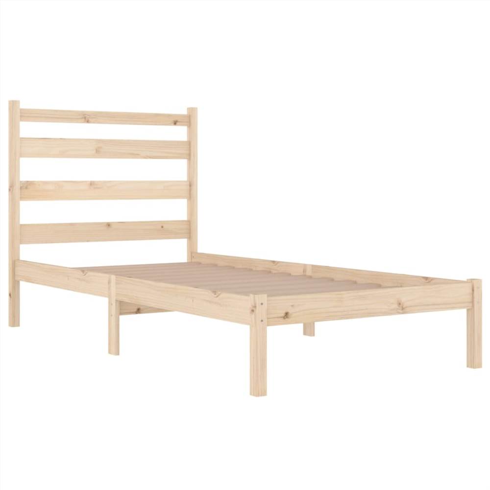 Bed Frame Solid Wood Pine 100x200 cm