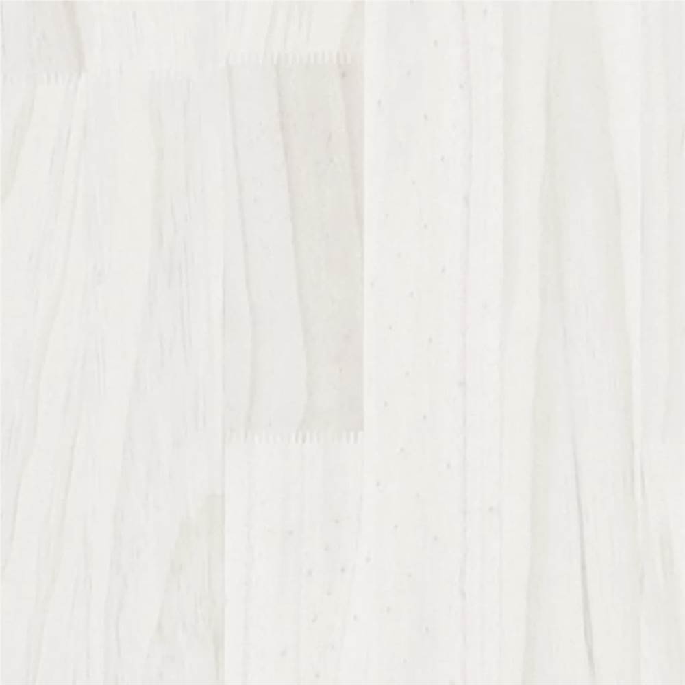 Book Cabinet White 40x30x71.5 cm Solid Pinewood