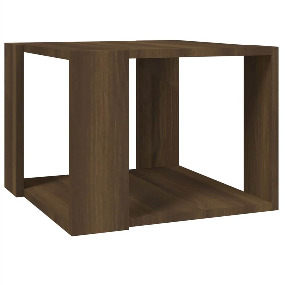 Coffee Table Brown Oak 40x40x30 cm Engineered Wood