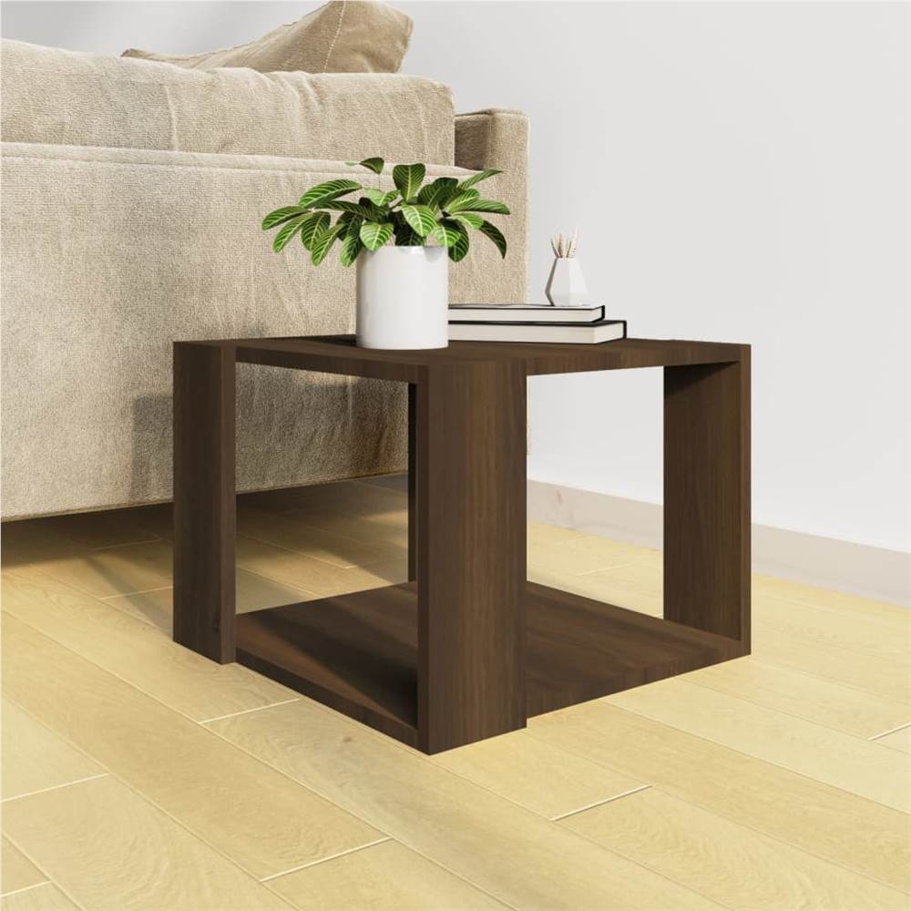Coffee Table Brown Oak 40x40x30 cm Engineered Wood