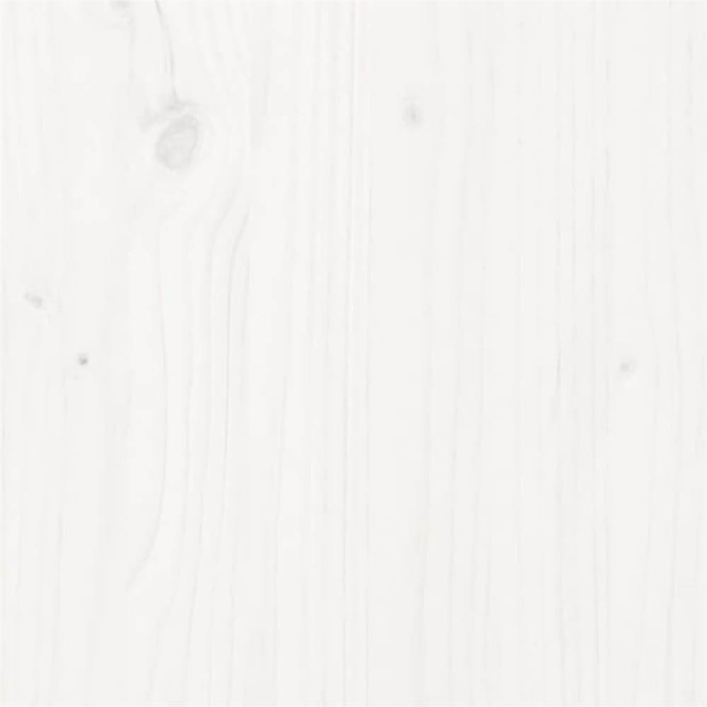 Headboard White 166x4x100 cm Solid Wood Pine
