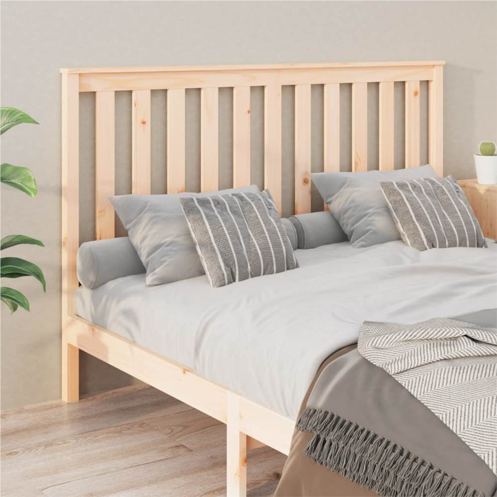 Bed Headboard 156x6x101 cm Solid Wood Pine