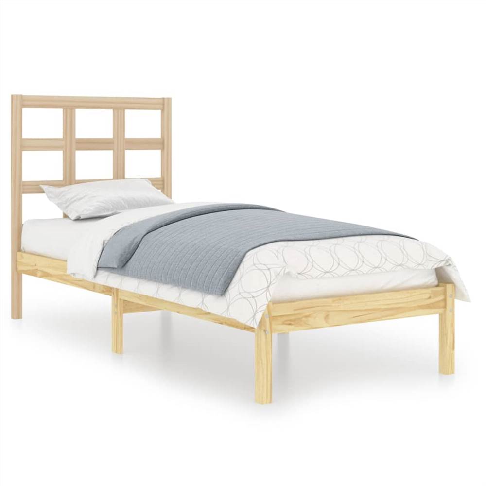 Bed Frame Solid Wood 75x190 cm 2FT6 Small Single