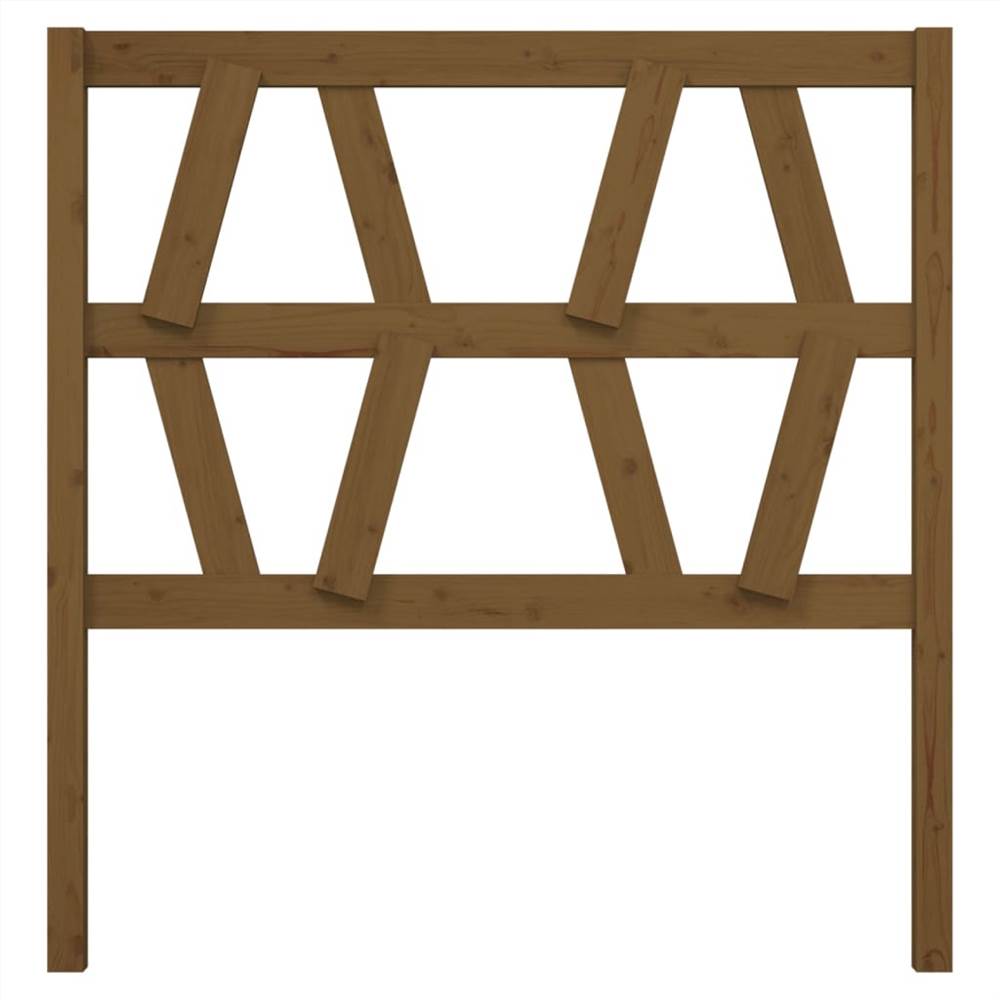 Bed Headboard Honey Brown 81x4x100 cm Solid Wood Pine