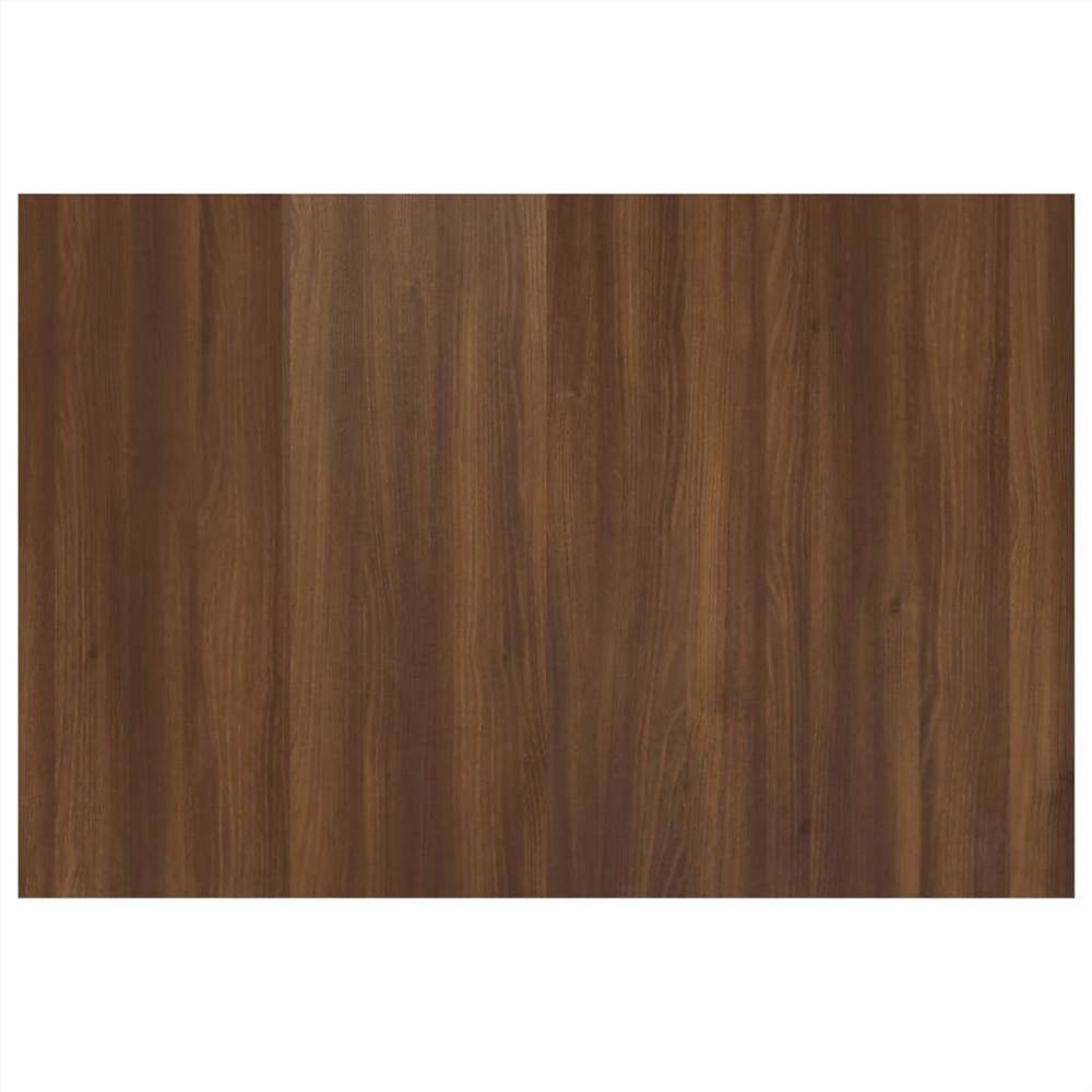 Bed Headboard with Cabinets Brown Oak Engineered Wood