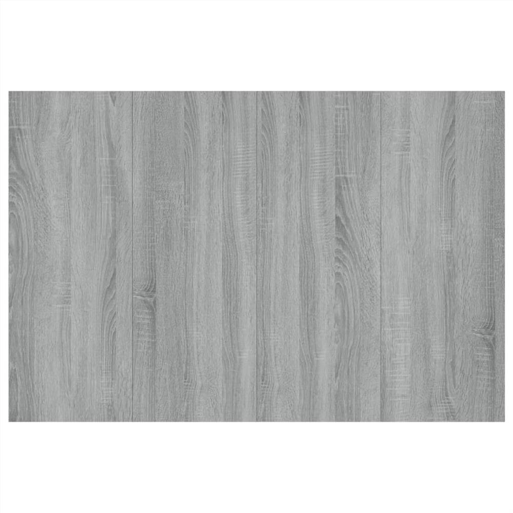 Bed Headboard with Cabinets Grey Sonoma Engineered Wood