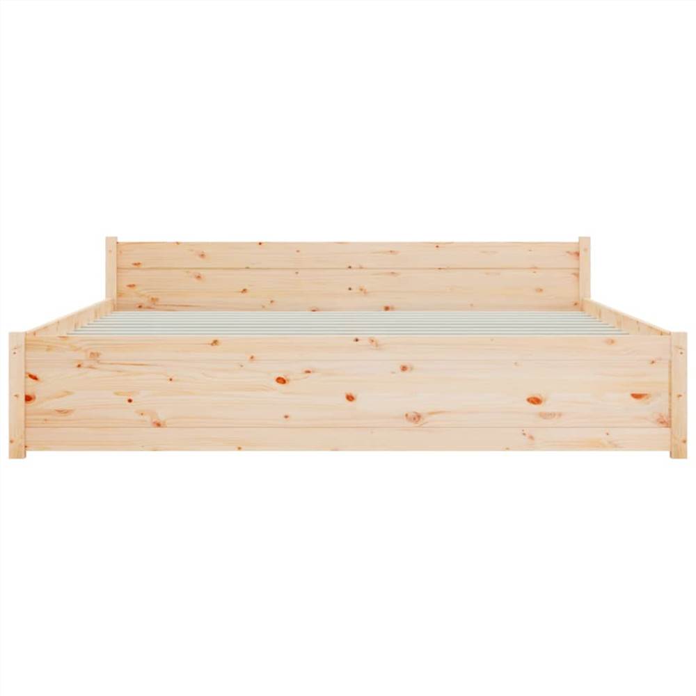 Bed Frame Solid Wood 200x200 cm