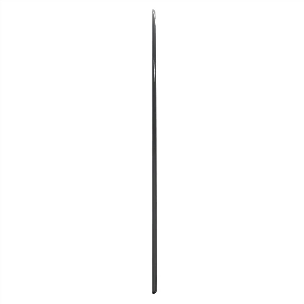 Fireplace Glass Plate Half Round 800x600 mm
