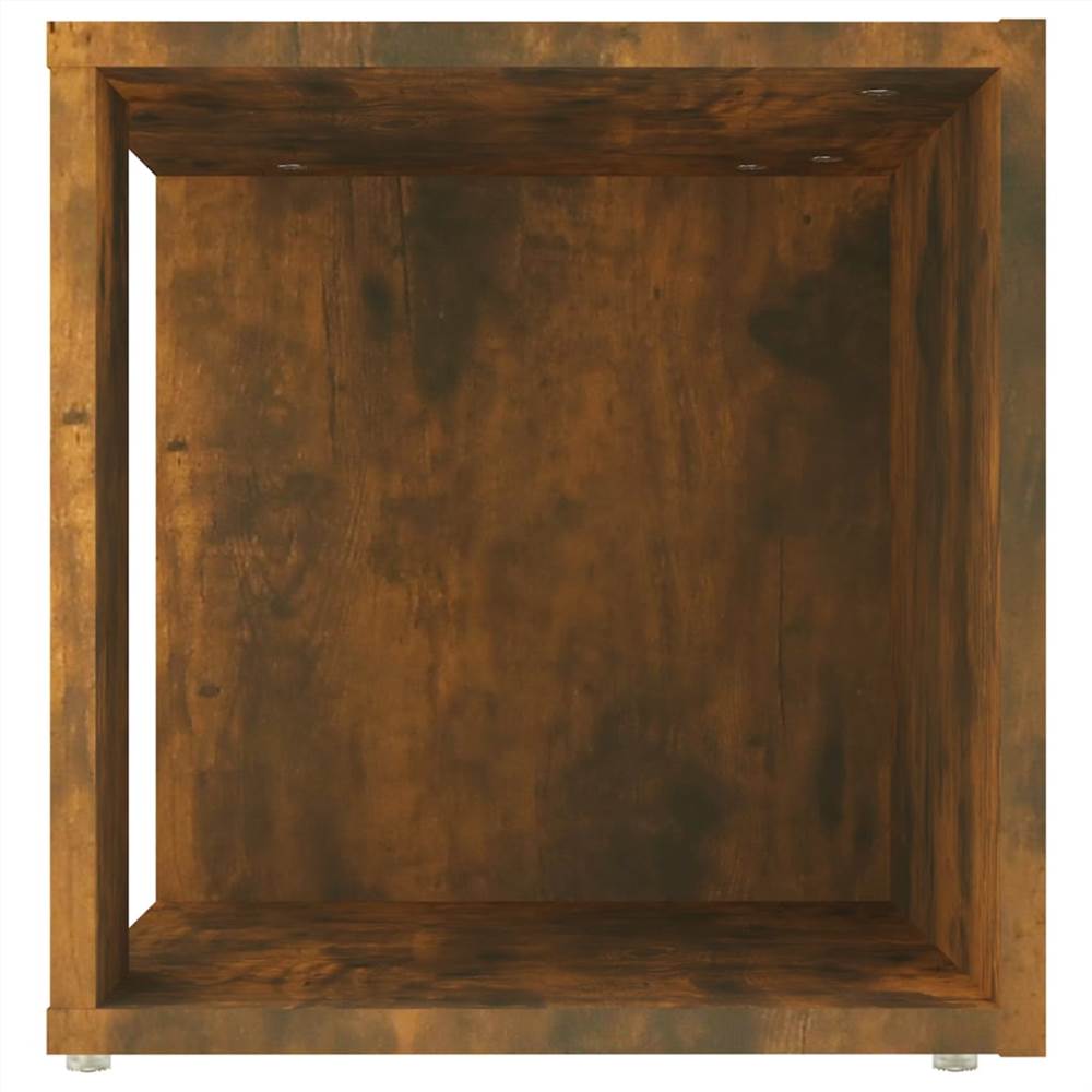 Side Table Smoked Oak 33x33x34.5 cm Engineered Wood