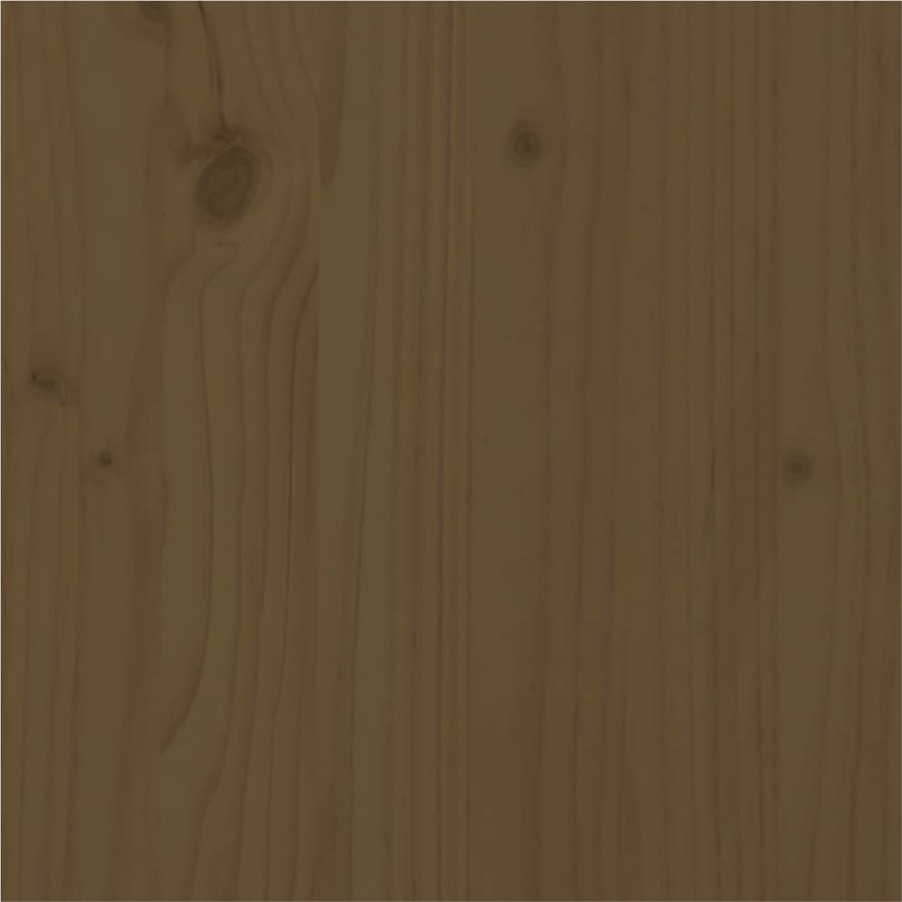 Bed Frame Honey Brown Solid Wood Pine 150x200 cm 5FT King Size