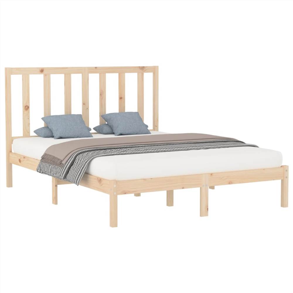 Bed Frame Solid Wood 140x200 cm