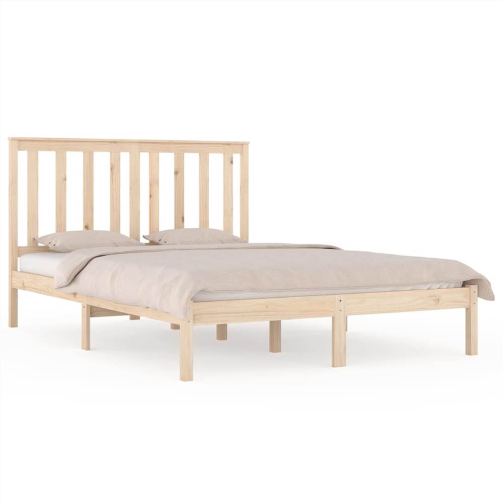 Bed Frame Solid Wood Pine 120x190 cm 4FT Small Double