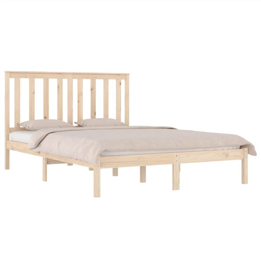 Bed Frame Solid Wood Pine 120x190 cm 4FT Small Double